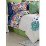 Fiesta 4 Piece Lucia Comforter Set - Full - with Coordinating Bed Skirt & 2 Pillow Shams