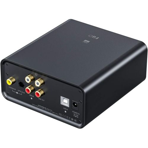  FiiO K5 Pro Headphone Amps Portable Desktop DAC and Amplifier 768K/32Bit and Native DSD512 for Home/PC 6.35mm Headphone Out/RCA Line-Out/Coaxial/Optical Inputs