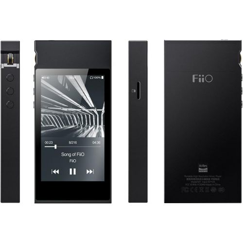  FiiO M7 High Resolution Lossless Music Player with aptX, aptX HD, LDAC HiFi Bluetooth, FM Radio and Full Touch Screen (Black)