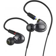 FiiO FH1 Dual Driver Hybrid Over the Ear HeadphonesEarphonesEarbuds In-Ear Monitors with Android Compatible Mic and Remote (Black)