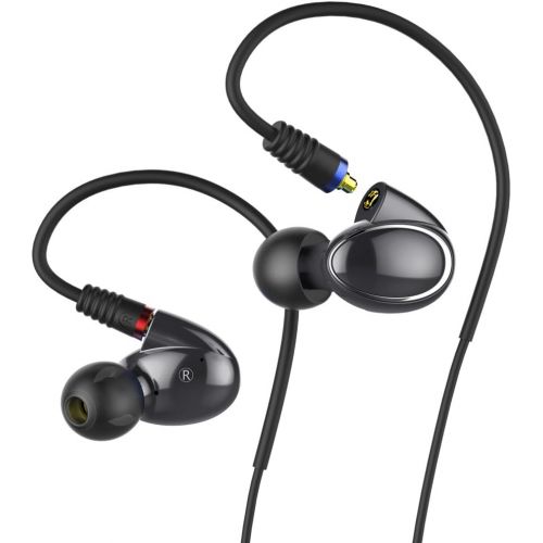  FiiO FH1 Dual Driver Hybrid Over the Ear HeadphonesEarphonesEarbuds In-Ear Monitors with Android Compatible Mic and Remote (Black)