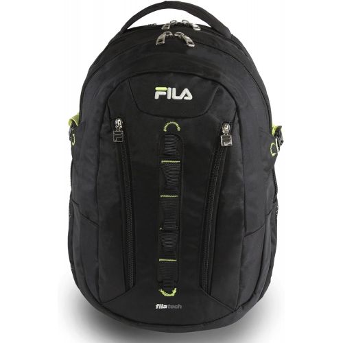  Fila Vertex Tablet and Laptop Backpack School, Black, One Size