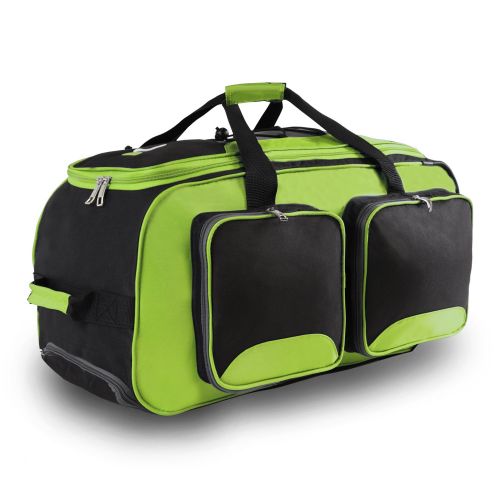 Fila 22 Lightweight Carry On Rolling Duffel Bag, Neon Lime, One Size