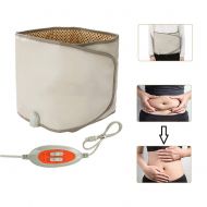 Filfeel Slimming Belt with Hot Compress & Vibrating Massage Function Weight Losing Health Care Tools Heating Massager Fitness Device(Brown)