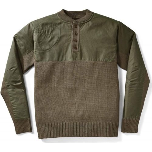 필슨 Filson Mens Henley Guide Sweater - Peat Green - 2XL