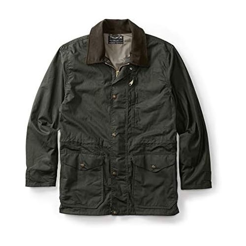 필슨 Filson Cover Cloth Mile Marker Coat Otter Green (Medium)