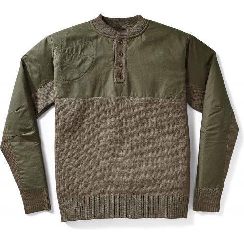 필슨 Filson Mens Henley Guide Sweater - Peat Green - XL