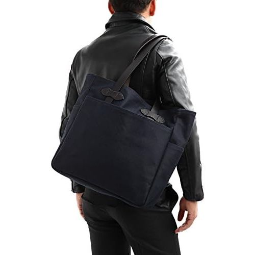 필슨 Filson Rugged Twill Tote Bag Without Zipper Navy