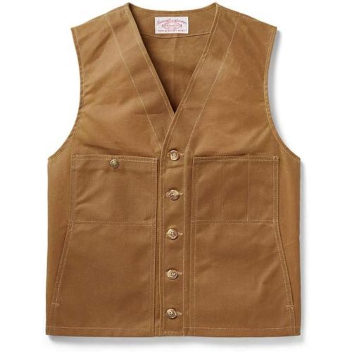 필슨 Filson Oil Tin Cloth Vest Dark Tan XX-Large
