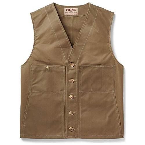 필슨 Filson Oil Tin Cloth Vest Tan