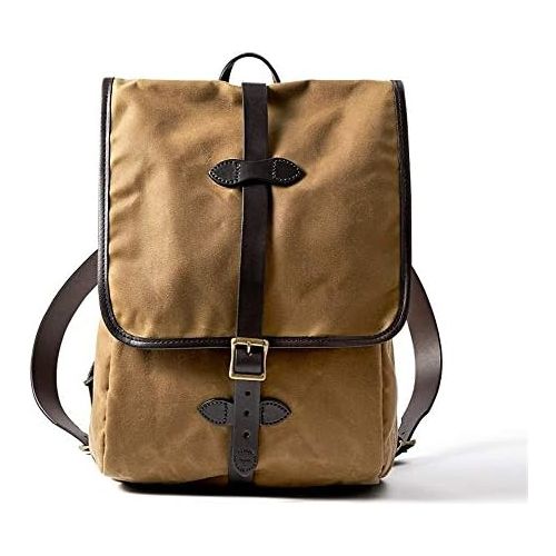 필슨 Filson Tin Cloth Backpack, Dark Tan, One Size