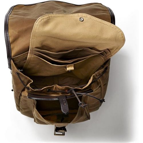 필슨 Filson Tin Cloth Backpack, Dark Tan, One Size