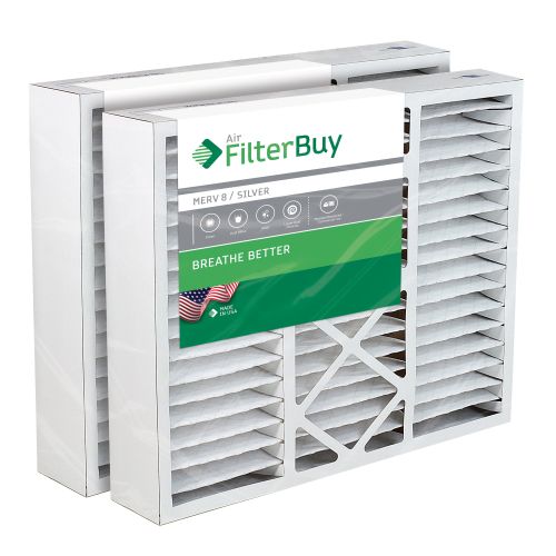  FilterBuy 2 - 20x25x5 Honeywell FC100A1037 Pleated AC Furnace Air Filters. AFB Silver MERV 8 .