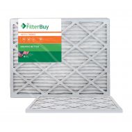 FilterBuy AFB Bronze MERV 6 20x25x1 Pleated AC Furnace Air Filter. Pack of 2 Filters. 100% produced in the USA.