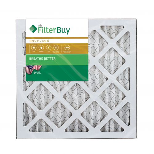  FilterBuy AFB Gold MERV 11 18x18x1 Pleated AC Furnace Air Filter. Pack of 2 Filters. 100% produced in the USA.