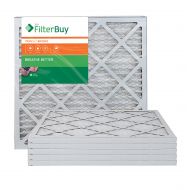 FilterBuy AFB Bronze MERV 6 20x20x1 Pleated AC Furnace Air Filter. Pack of 6 Filters. 100% produced in the USA.