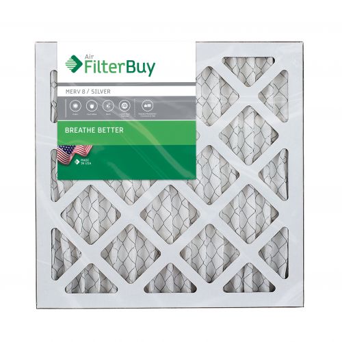  FilterBuy AFB Silver MERV 8 14x14x1 Pleated AC Furnace Air Filter. Pack of 6 Filters. 100% produced in the USA.
