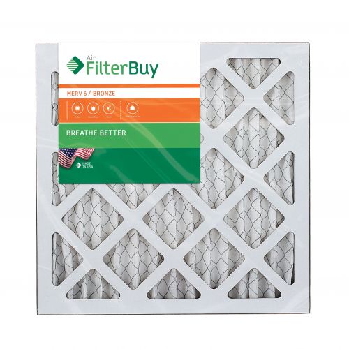  FilterBuy AFB Bronze MERV 6 18x18x1 Pleated AC Furnace Air Filter. Pack of 4 Filters. 100% produced in the USA.