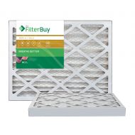 FilterBuy AFB Gold MERV 11 20x25x2 Pleated AC Furnace Air Filter. Pack of 2 Filters. 100% produced in the USA.