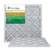 FilterBuy AFB Gold MERV 11 22x22x1 Pleated AC Furnace Air Filter. Pack of 2 Filters. 100% produced in the USA.