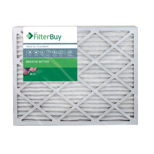  FilterBuy AFB Platinum MERV 13 18x24x1 Pleated AC Furnace Air Filter. Pack of 2 Filters. 100% produced in the USA.