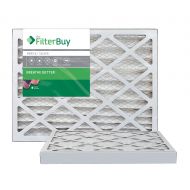 FilterBuy AFB Silver MERV 8 24x28x2 Pleated AC Furnace Air Filter. Pack of 2 Filters. 100% produced in the USA.