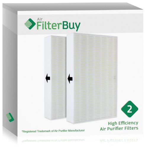  2 - FilterBuy Honeywell R Filters, HRF-R3 HEPA Replacement Filters. Designed by FilterBuy to fit Honeywell HPA-090 Series, HPA-100 Series, HPA200 Series & HPA300 Series Air Cleanin