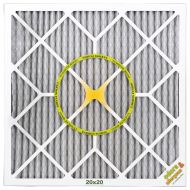 FilterBuy BestAir PF2020-1 Air Cleaning Furnace Filter, MERV 11, Carbon Infused to Neutralize Odor, For 1 Furnace Filter, 20 x 20 x 1, 6 Pack