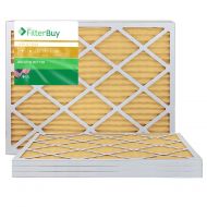 FilterBuy 20x30x1 MERV 11 Pleated AC Furnace Air Filter, (Pack of 4 Filters), 20x30x1  Gold