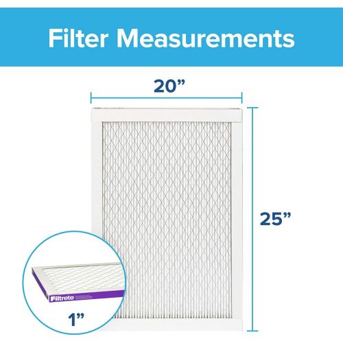  Filtrete 20x25x1, AC Furnace Air Filter, MPR 1500, Healthy Living Ultra Allergen, 2-Pack