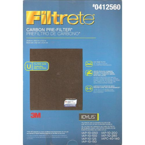  Filtrete Carbon Pre-Filter #0412560, U Filter Size