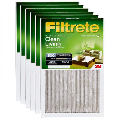  Filtrete 20x20x1 MERV 8 Dust Reduction Filter 6-PK