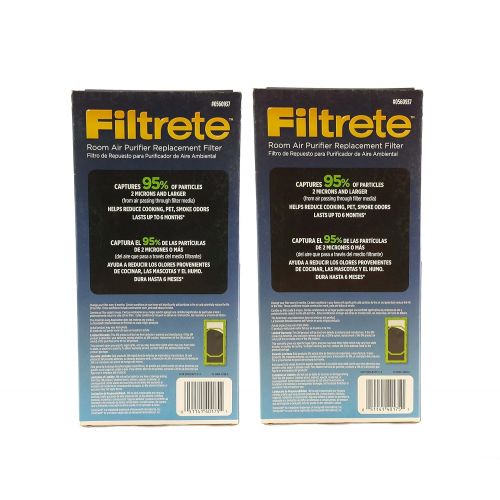  Filtrete #0560937 Room Air Purifier Replacement Filter Model C Fits Honeywell Models 16200, HHT-011, HHT-080, HHT-081 and HHT-090 Multipack - 2