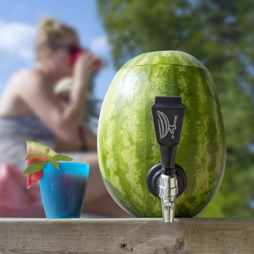  Final Touch Watermelon Keg Deluxe Tapping Kit with 2-in-1 Coring Tool with Scoop