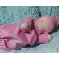 Finannigans Custom Waldorf style bunting baby doll, weighted doll, cuddle doll