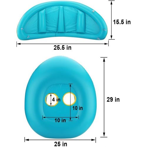  FindUWill Inflatable Baby Float-Pool Swimming Ring with Sun Canopy with Inflator Pump,Waterproof Carry Bag