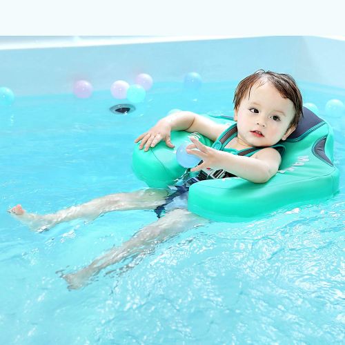  FindUWill Solid Swimming Float No Need to Inflatable Swimming Ring Safety PVC Children Swim Training (L, Blue)