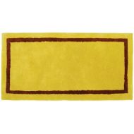 Minuteman International Mustard Contemporary Wool Hearth Rug (Rectangular)