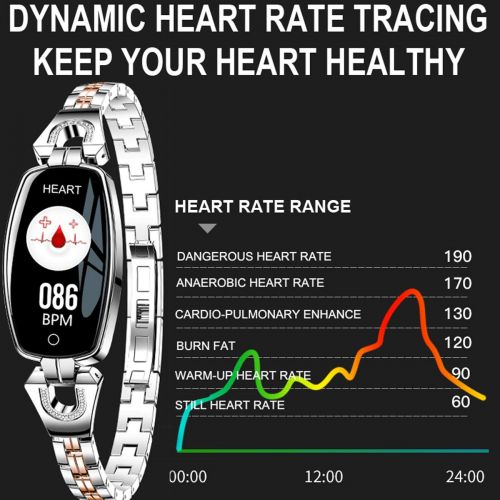  Findtime Smart Watch,Fitness Tracker for Women Heart Rate Monitor Calorie Step Counter Luxury Band Bracelets Jewelry Bracelet Sleep Monitor