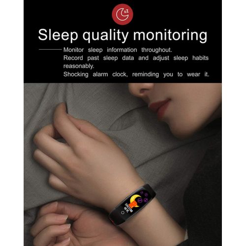  Findtime Fitness Tracker Heart Rate Monitor Blood Pressure Blood Oxygen Sleep Monitor Pedometer Waterproof Swimming Activity Tracker Smart Bracelet for Men Women