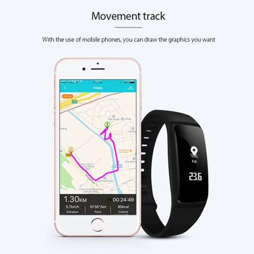  Findtime Fitness Tracker Watch Activity Tracker Heart Rate Monitor Blood Pressure Bluetooth Smart Bracelet for Android iOS