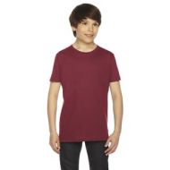 Fine Boys Jersey Short-Sleeve Boys Cranberry T-Shirt by American Apparel