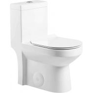 Fine Fixtures Dual-Flush One-Piece Toilet With High-Efficiency Flush, 10