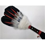 /FineBubbles Smudge Feather Fan, Smudge Fan, Ceremony Native American Feather Fan, Sacred Feather Spiritual Smudging Feather, Shaman Accessory