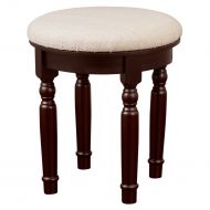 Fineboard Finebaord Round Luxury Vanity Stool for Vanity Tables Makeup Dressing Tables Piano, Brown