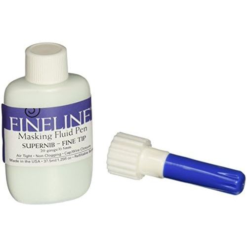  Fineline Applicators Fineline Masking Fluid Pen 20 Gauge W/Masking Fluid, 1.25 Ounces