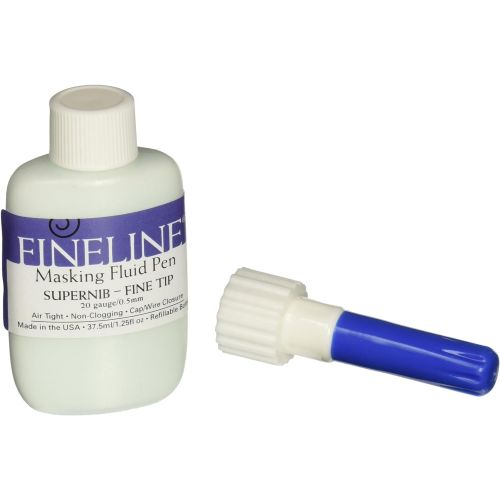  Fineline Applicators Fineline Masking Fluid Pen 20 Gauge W/Masking Fluid, 1.25 Ounces