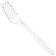 Fineline settings Fineline Flairware 2503-CL Extra Heavy Cutlery Forks In Clear. Pack of 100 (Packaging Design May Vary)