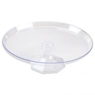 Fineline settings Platter Pleasers Round Cake Stand (Set of 12) Size: 3.6 H x 11.75 Dia, Color: Clear