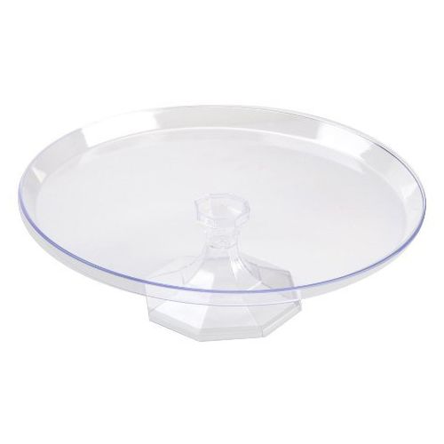  Fineline settings Platter Pleasers Round Cake Stand (Set of 12) Size: 3.6 H x 11.75 Dia, Color: Clear